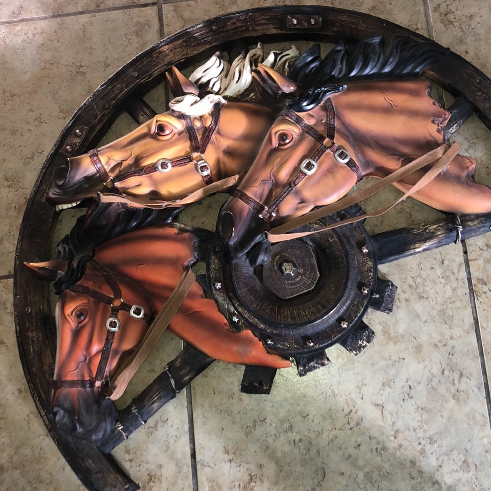 WESTERN WALL DECOR 3D HORSES